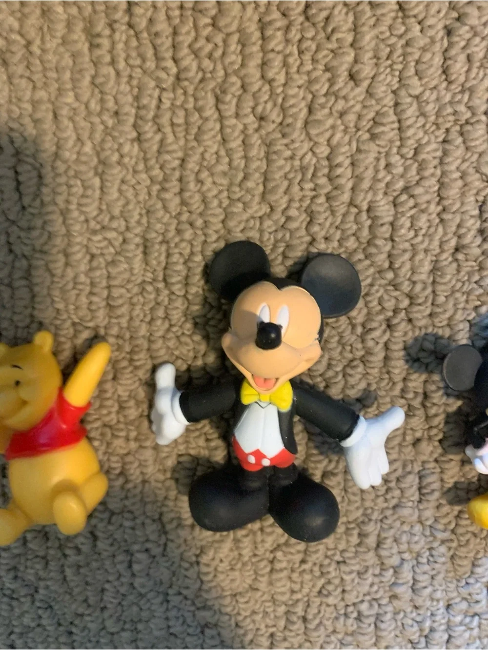 Disney Small Pet Toy Figurine Set - Yellow, Orange, Red, Black, Purple
